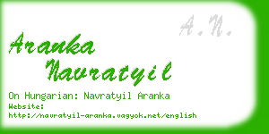 aranka navratyil business card